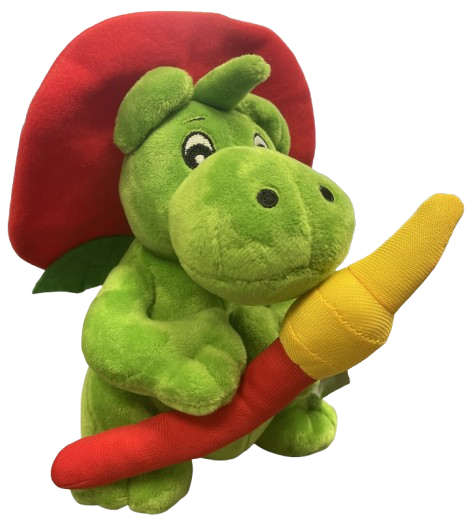 Plüschfigur "Grisu der Feuerwehrdrache"