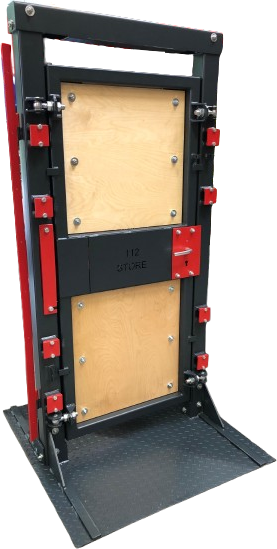 Übungstür "Action-Door" antrazit/rot