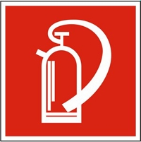 Kunststoff-Fahnenschild "Feuerlöschgerät"