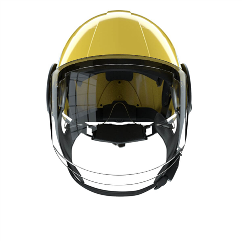 PAB Fw.-Helm Fire Compact, Typ A, leuchtgelb-matt 2