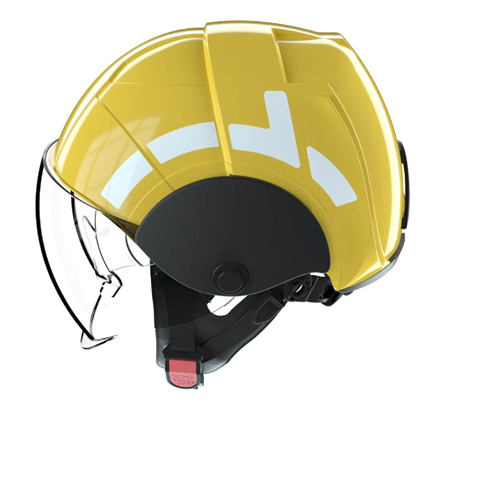 PAB Fw.-Helm Fire Compact, Typ A, leuchtgelb-matt 3