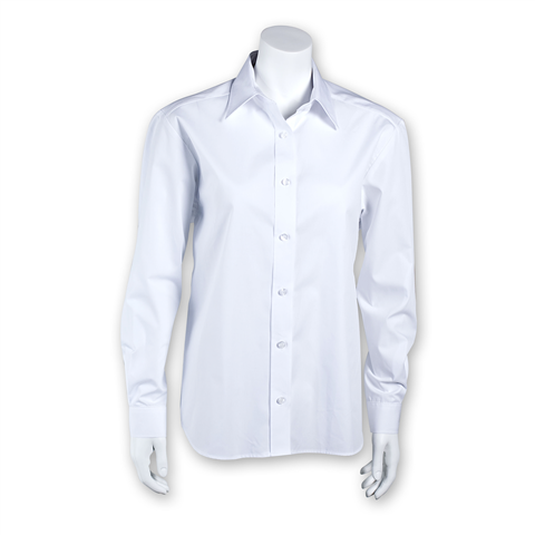 KLASSIKER Bluse langarm weiß