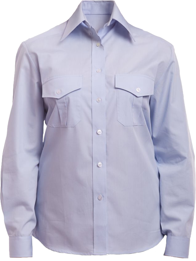 KLASSIKER Bluse langarm hellblau