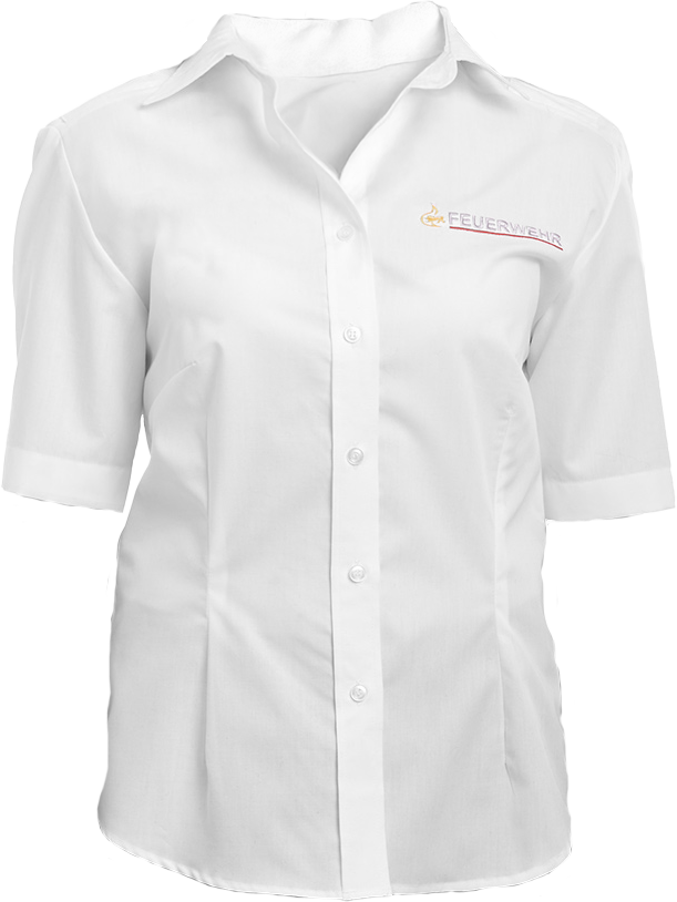KLASSIKER Bluse kurzarm weiß