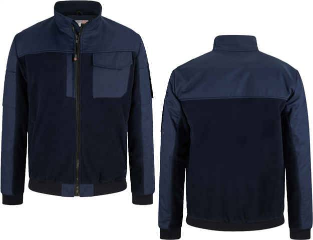 POINTSMEN Fleecejacke marine