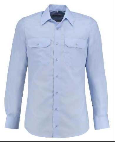 POINTSMEN Hemd regular langarm hellblau