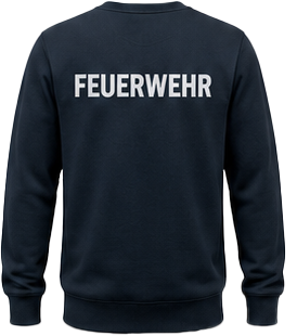 Sweat-Shirt dunkelblau mit Reflexdruck FEUERWEHR