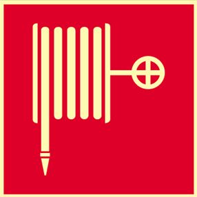 Kunststoffschild "Wandhydrant/Löschschlauch"