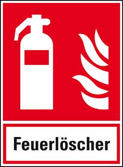 Aufklebeschild "Feuerlöschgerät" 200x200mm