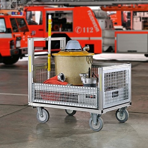 MUNK Rollcontainer mit Gitterbox-Aufbau