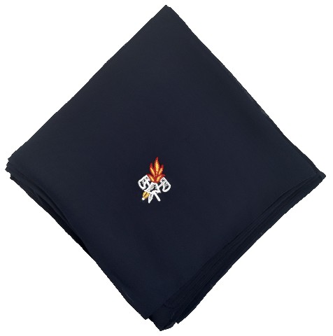 Tuch für Damen, dunkelblau, gesticktes FW-Emblem