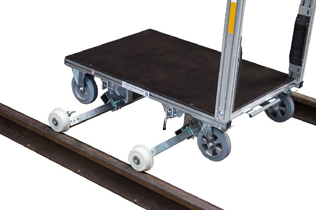 MUNK Gleisfahrwerk für Rollcontainer, komplett